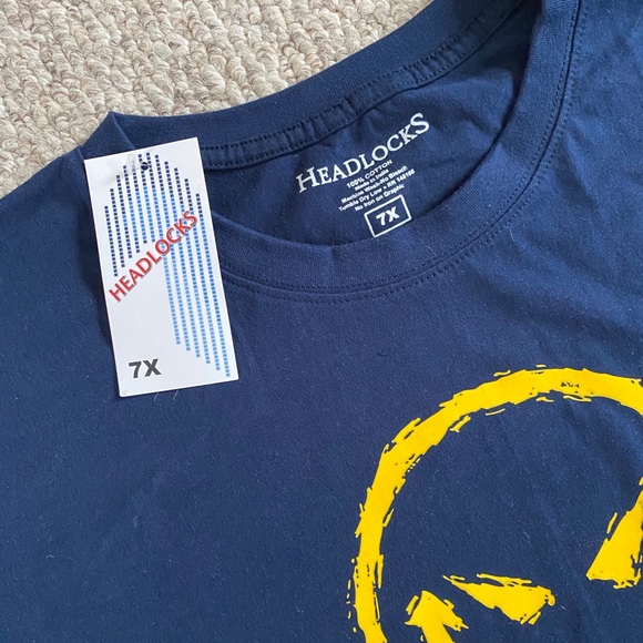 NWT Headlocks Big Man Sizes 4X or 7X navy smiley - Picture 3 of 5